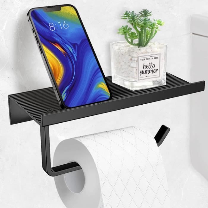 Porte Papier Toilette Mural Sans Per age Support Papier WC En Aluminium porte-papier-toilette-mural-sans-per-age-support-papier-wc-en-aluminium