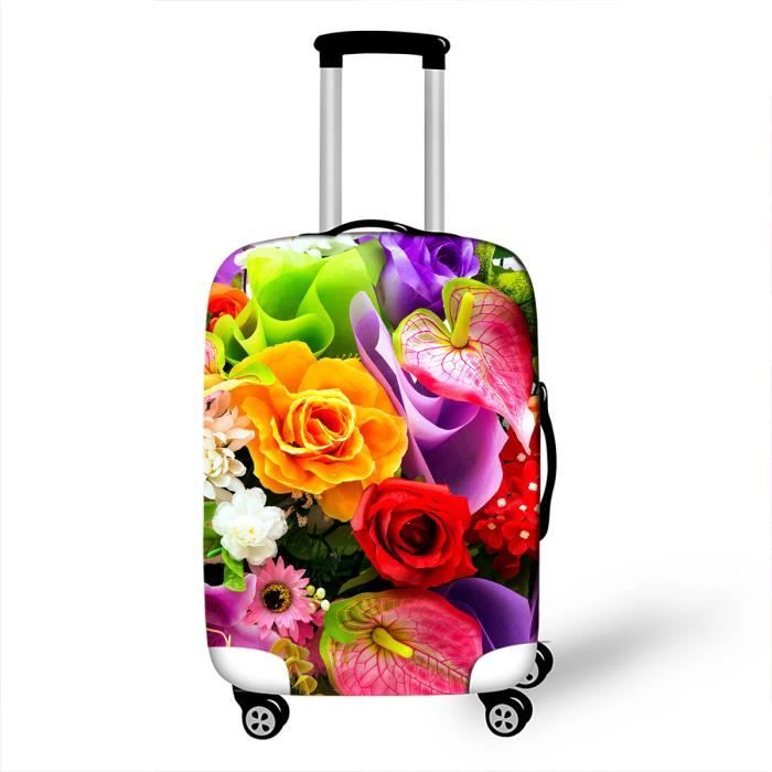 Hiseng Elastique Housse De Valise Luggage Cover pour 18-32 Pouce Valise, Protection De Valise Housse Bagage Protecteur Couverture (S (18-20 Pouces),Brillant