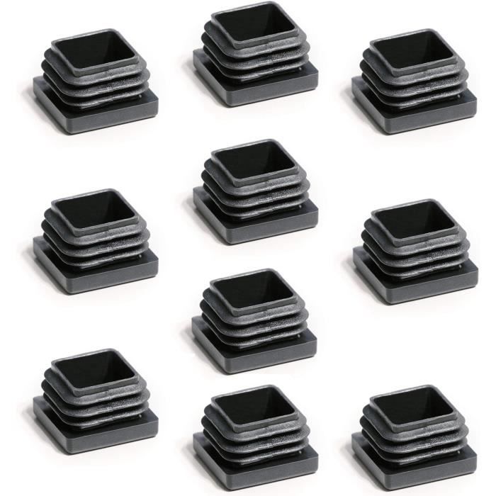 Lot De 10 Bouchons À Lamelles Pour Tubes Carrés, 15 X 15 Mm, Cache Tube ...