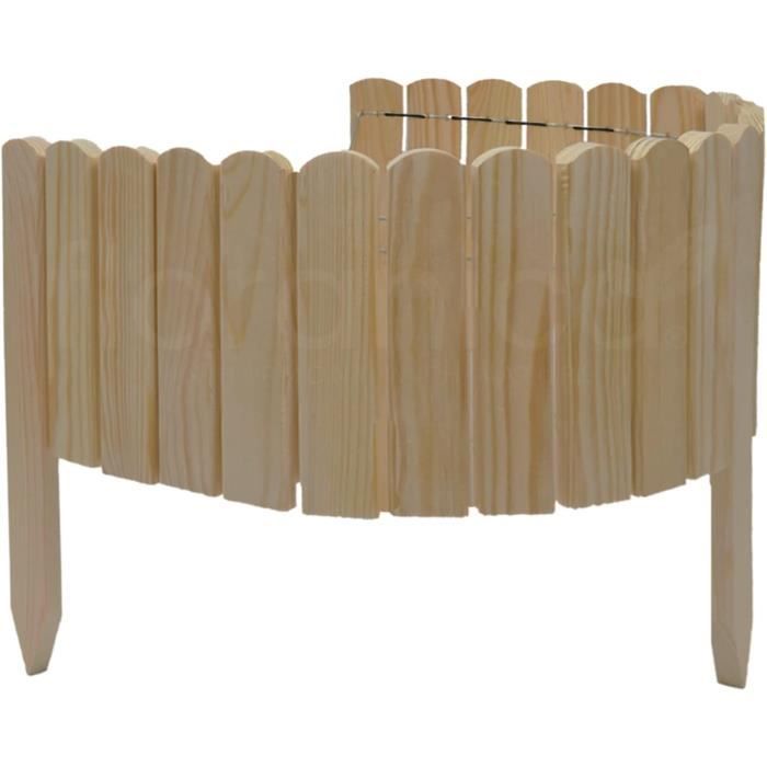 Allée De Jardin Déroulante En Cèdre Incurvée - 218x43 Cm - Antidérapante Et Facile à Ranger Pour Terrasse, Mariage, Extérieur - 11