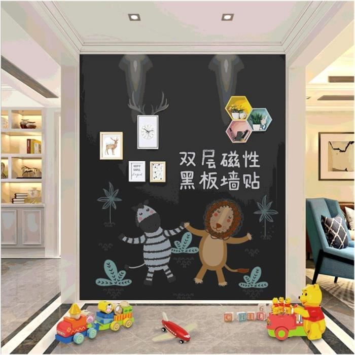 Ardoise Magique Autocollant Mural à Dessin magnétique à Double Couche