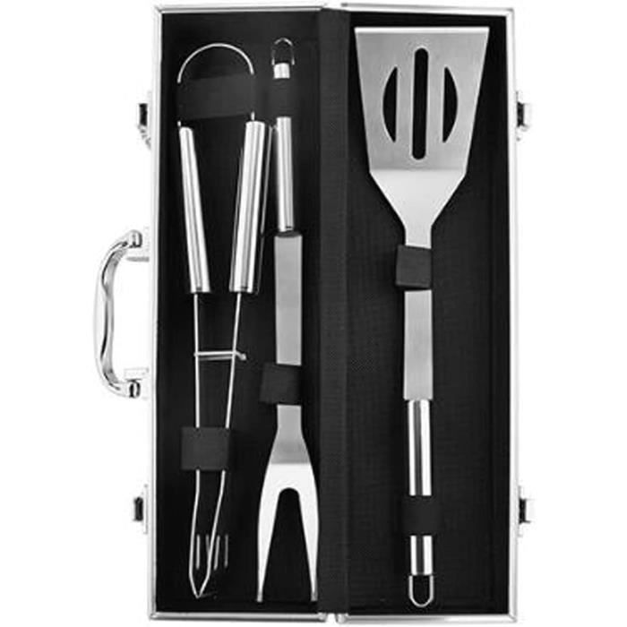 Spatule Barbecue 7 En 1 Inox - Avec Fourchette, Couteau, Décapsuleur - Cadeau Pour Papa Ou Amateur De Grillades - 10