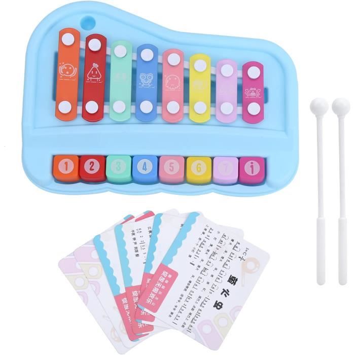 2 en 1 Bébé Piano Xylophone Jouet pour ToutPetits 13 Ans, 8 Touches