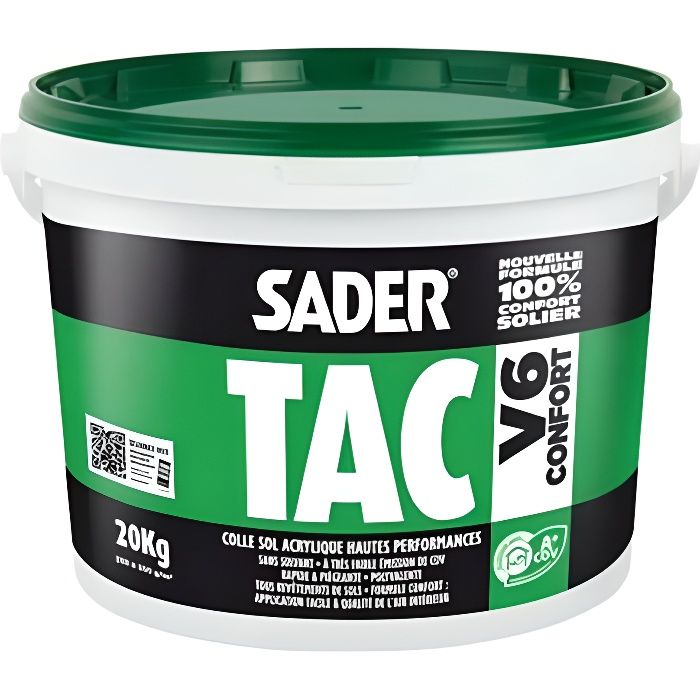 COLLE ACRYLIQUE SOL SADERTAC V6 CONFORT - 1 Kg