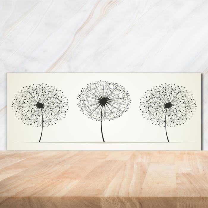 Panneau De Cuisine En Verre Décoratif Tulup - Motif "Éléphant Qui Se Promène" - Dimensions 125x50 Cm - Neuf