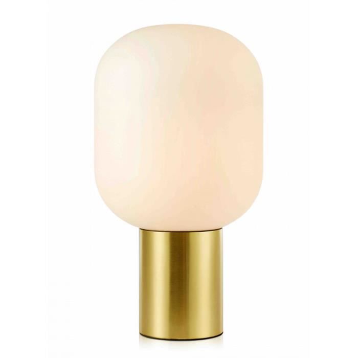 Lampe de table BROOKLYN Laiton brossé 1 ampoule