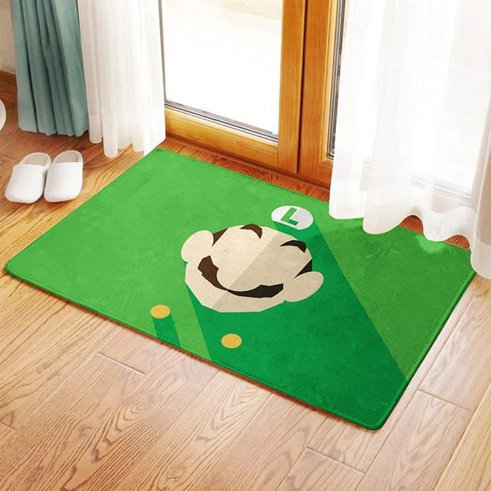 Tapis De Sol 3D Super Mario 50x80cm – Tapis Enfants Chambre Salon Aire De Jeux Motif Dessin Animé