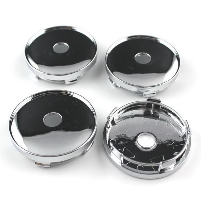 4 Cache-moyeux Autocollants Pour Dacia Duster Logan Sandero - 56 Mm - Film Aluminium Résine - Logo Inclus