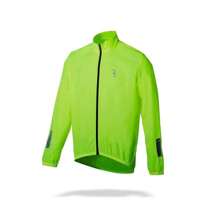 BBB Cycling Veste de Pluie pour Homme et Femme Jaune Fluo Taille XXS - BBW-148