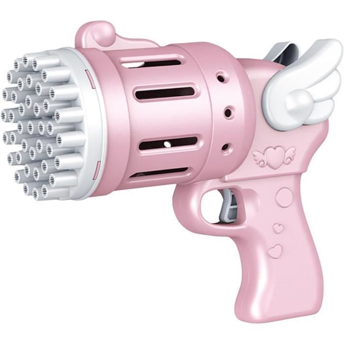 Gatling Machine À Bulle Pour Enfant Pistolet A Bulles De Savon 21 Trous Cadeau Automatique