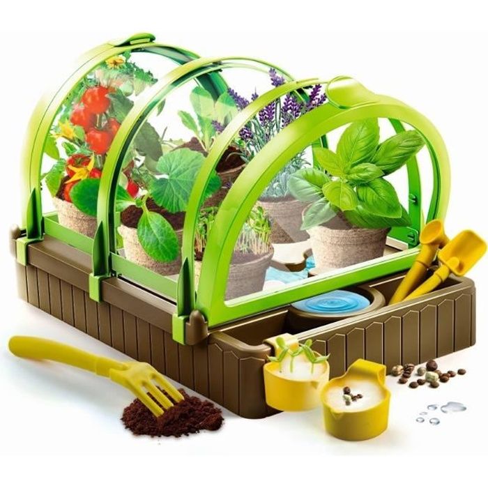 Clementoni - Mon Jardin Sous Serre - Coffret De Laboratoire - Jeu Scientifique De Nature - Activités Pour Des Expériences Botaniques - À Partir De 7 Ans - Français - 525645