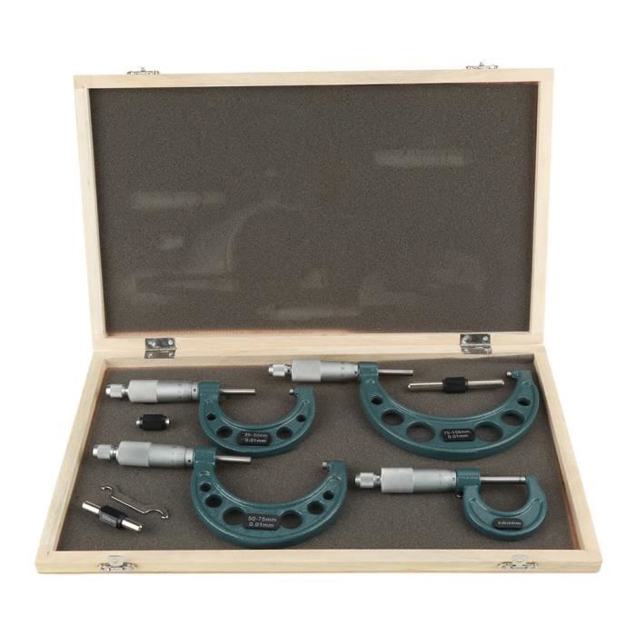 Micromètre Extérieur à Vernier Industriel Jeu De Micromètres D'extérie