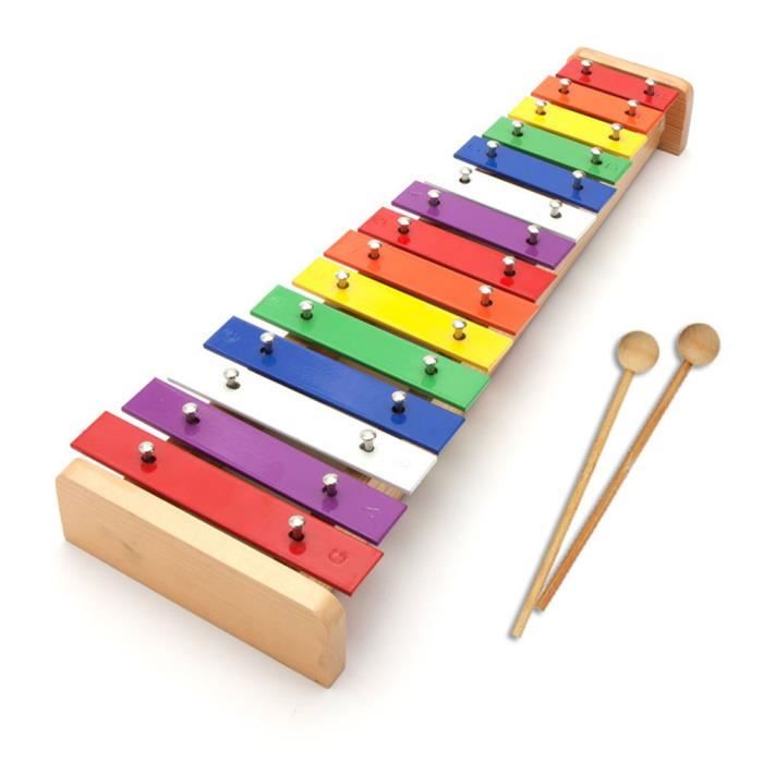 Xylophone Grenouille Sevi En Métal Avec 4 Partitions - Instrument De Musique Enfant