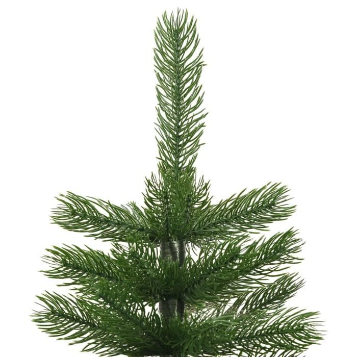 Sapin De Noël Artificiel Mince 180 Cm Avec Flocons – Décoration Salon Ou Jardin