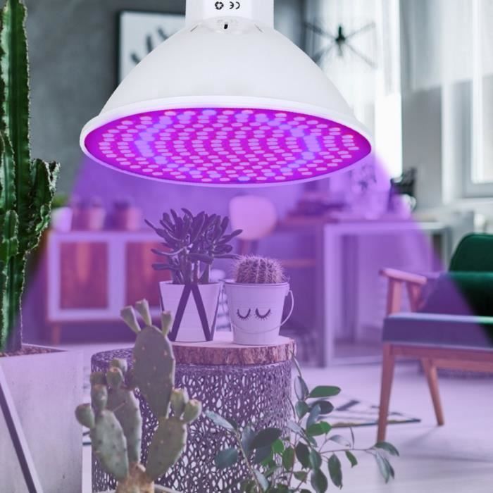 Lampe LED Culture Plantes Intérieur UV-IR Spectre Complet 242 LEDs – 200W équivalent + Télécommande & Timer