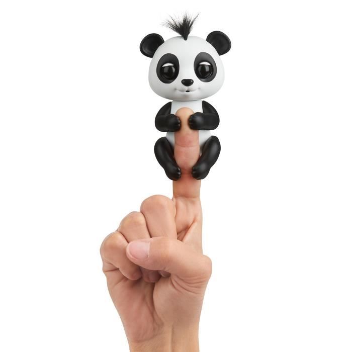 FINGERLINGS bébé Panda Drew - Robot intéractif - Noir et blanc
