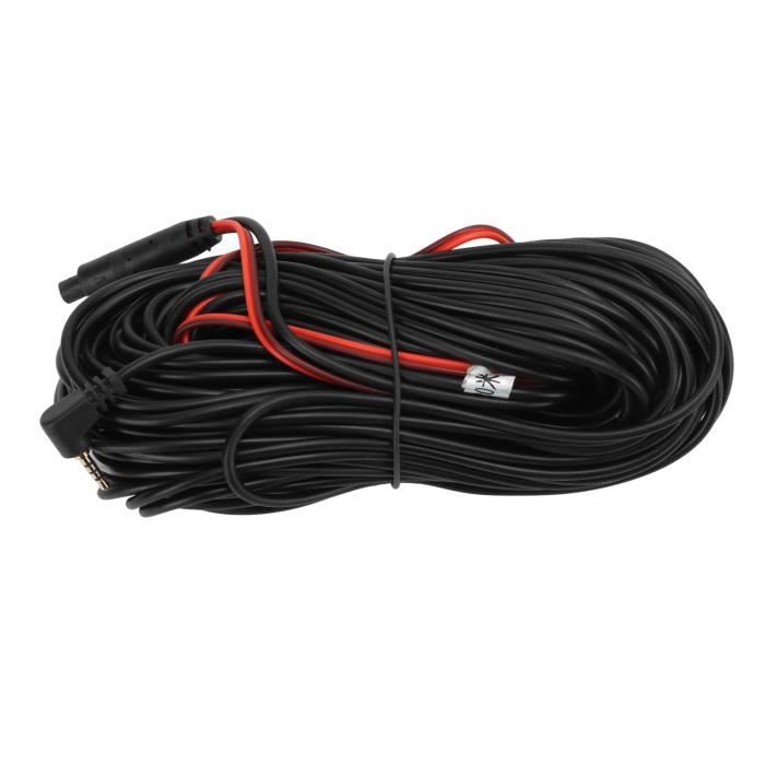 Câble Extension Caméra De Recul Greacesrio 4 Broches - 2,5m, PVC Blindé - Pour Camion, Caravane, Remorque - 12V/24V