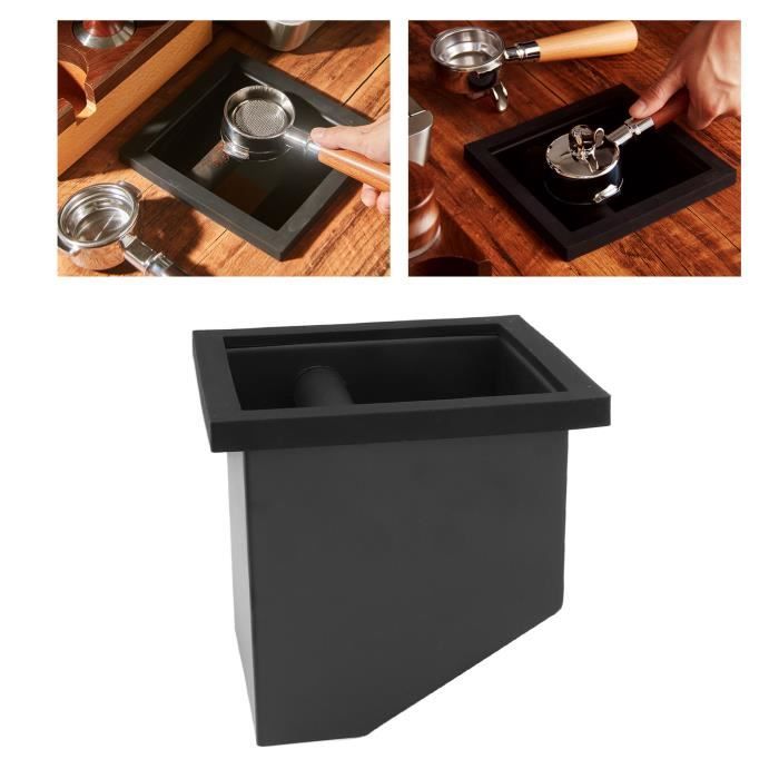 Poubelle à Marc De Café Antidérapante Avec Barre Amovible Design Chat Mignon Pour Cuisine à Domicile, Noir, 4.3 Pouces