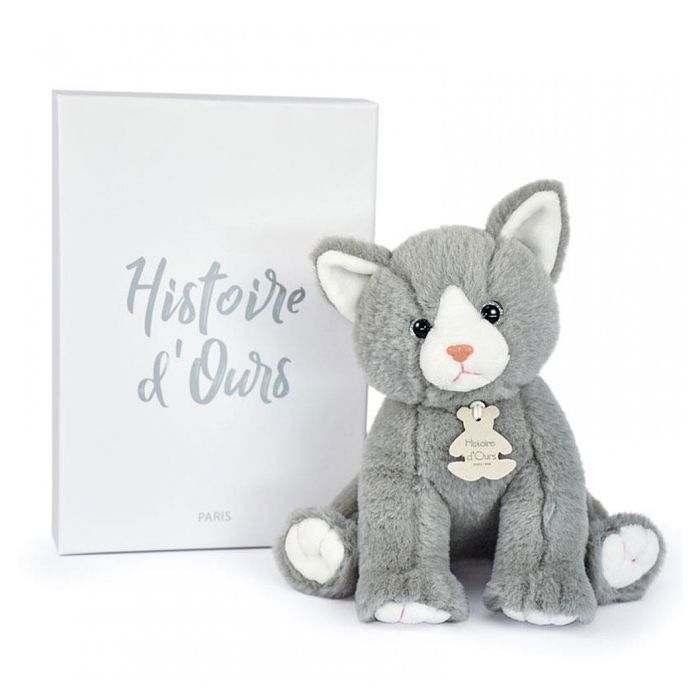 Doudou Bébé Chat Gris main image 1