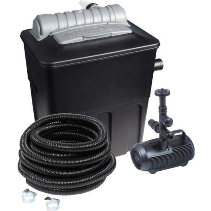 Kit de filtration bassin 8000 complet avec pompe, filtre, UV, tuyau