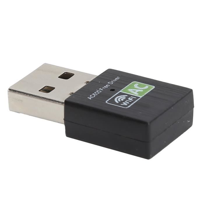 Adaptateur USB WiFi + Bluetooth LLM - 600Mbps - Double Bande 2.4/5.8 GHz - Noir