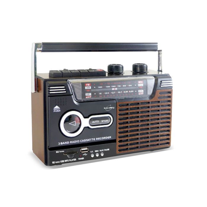 Radio cassette USB look Rétro OLDSOUND Inovalley RK10N Radio FMAMSW Lecteur enregistreur K7 audio Haut parleur 1 x 8 Watts - vue 2