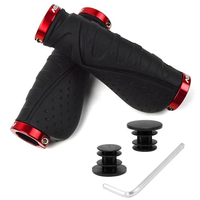 2 Poignées De Guidon Vélo En Caoutchouc Antidérapant – Confort Et Grip Assurés !