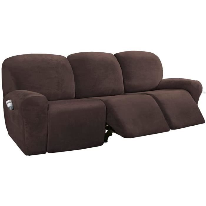Housse de chaise Inclinée Taupe | 1001 Housses