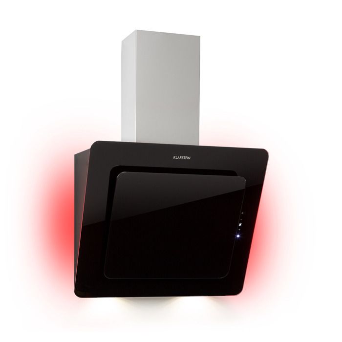 Hotte Aspirante Murale Klarstein Velaire 60 Cm - 600 M³/h, Classe A++, Silencieuse - Pour Cuisine Moderne