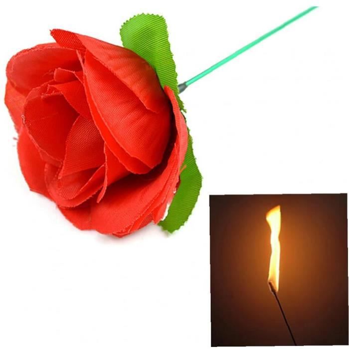 Tour De Magie – Torche à Feu Qui Se Transforme En Rose – Accessoire De Spectacle – Effet époustouflant