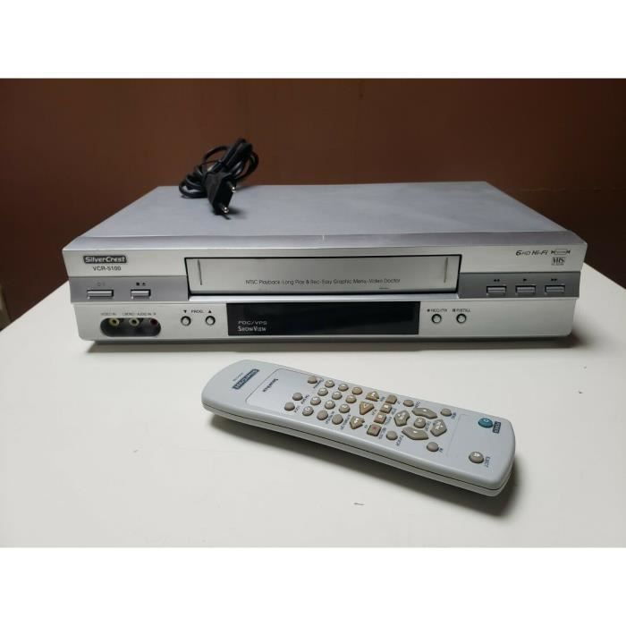 MAGNETOSCOPE SILVERCREST VCR-5100 / LG MG64 LECTEUR K7 CASSETTE VIDEO VHS VCR .
