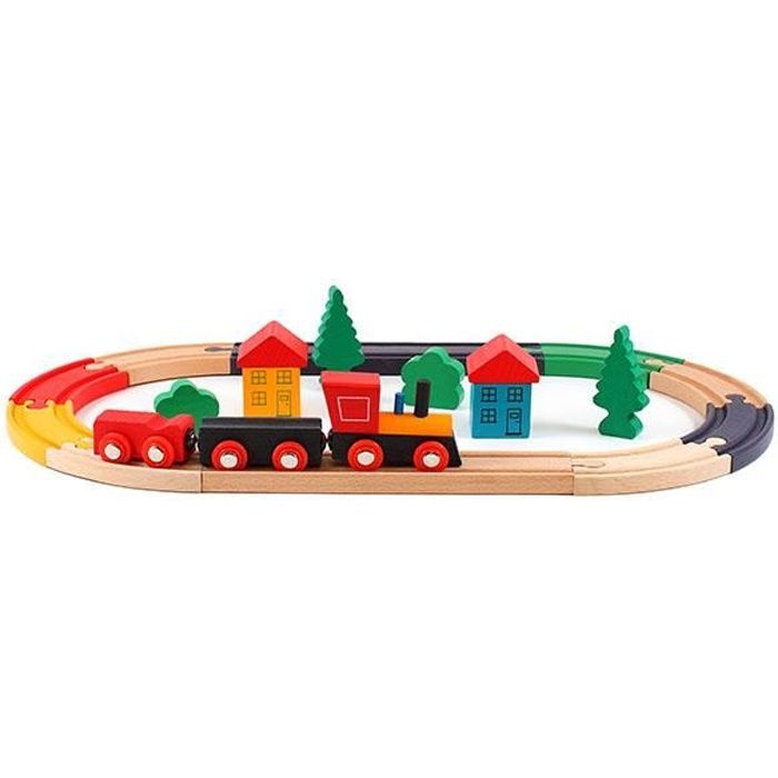 Petit train en bois : Jouet en bois bébé - Jouets Montessori