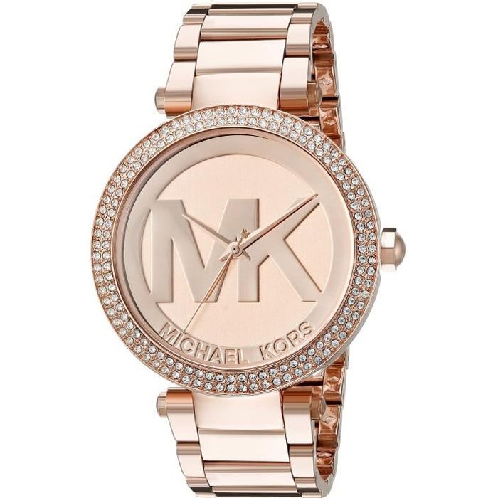 Montre Femme Michael Kors Parker MK3192 - Bracelet Acier Doré Rose