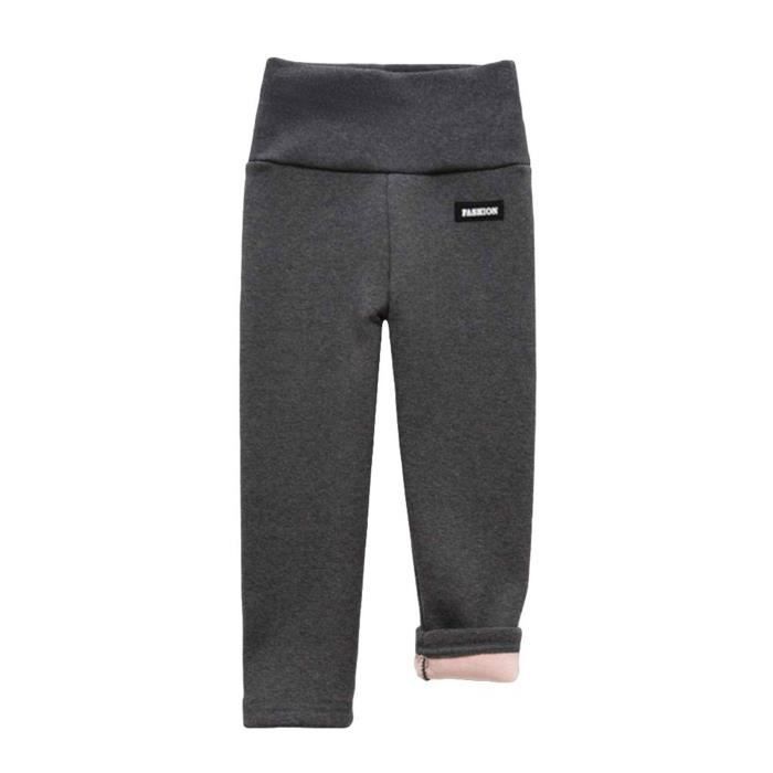 Collant Pantalon De Survetement Taille Haute Bebe Fille Garcon Pantalon Elastique En Coton Leggings Doubles En Polaire Gris Fonce Achat Vente Collant Sans Pied Soldes Sur Cdiscount Des Le Janvier Cdiscount