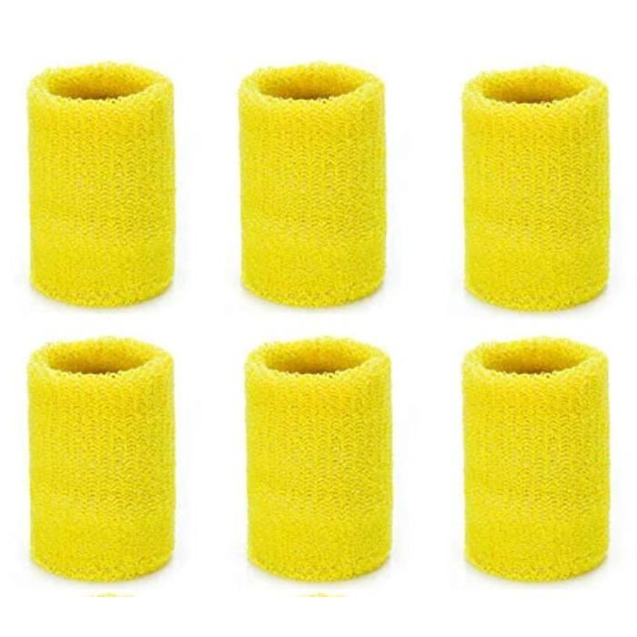 Lot De 8 Bracelets Sport Absorbants - Anti-Transpiration Pour Gym, Course, Basketball