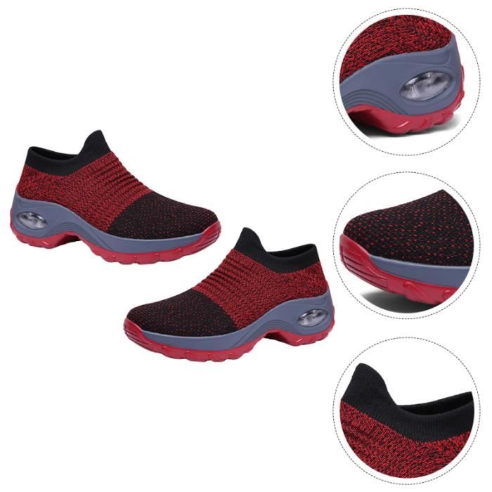 1 paire de Chaussures de Sport à Semelle Épaise pour femmes, à Coussin