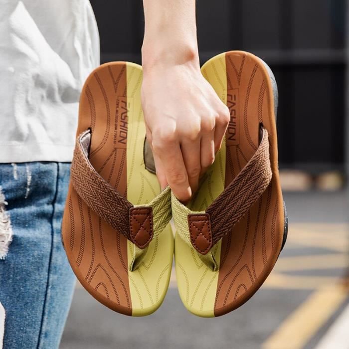 Tongs Homme BRASILERAS Antidérapantes - Chaussures Confortables Plage, Piscine Et Quotidien