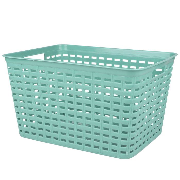 Panier de rangement vert jade 39x29x22cm