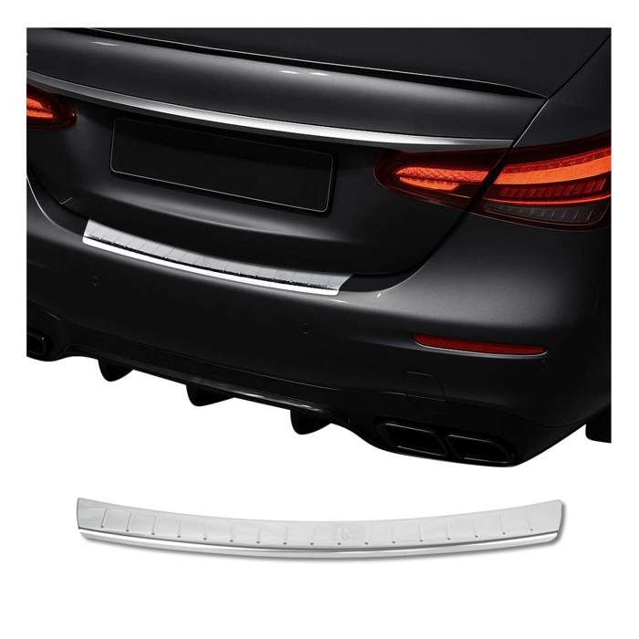 Protection Seuil Coffre Mercedes Classe B W245 2005-2008 - Inox Chrome Avec Rebord - Anti-Rayures Facile Pose