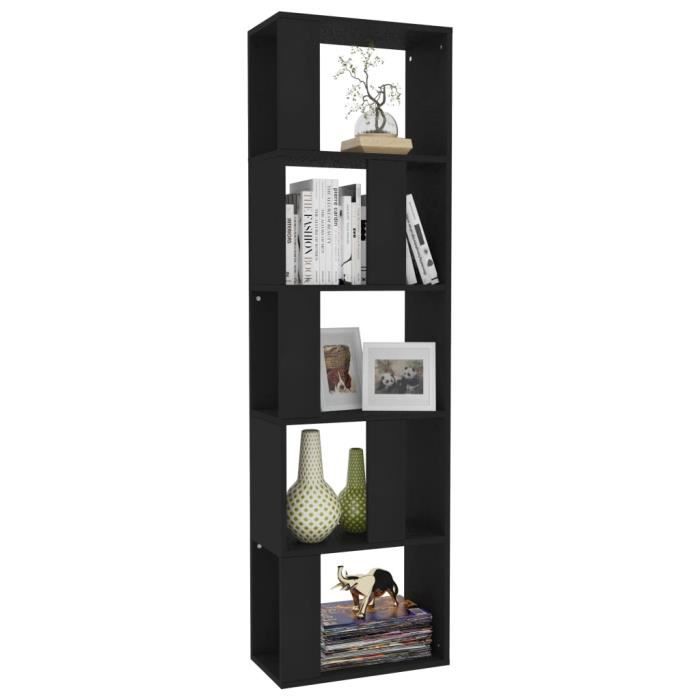 Séparateur De Pièce Modulable Tetra Noir 4 Boîtes Pliables Vicco - Design Moderne à Monter Soi-même