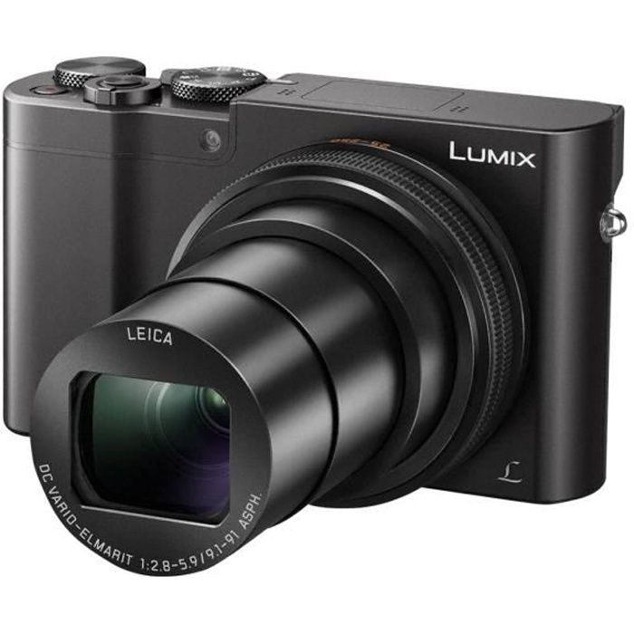 Appareil photo numérique compact Panasonic Lumix DMC-TZ100 20.1 MP 4K - 10x zoom optique Leica - noir