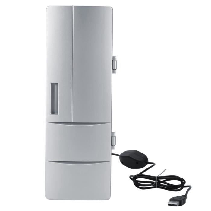 Réfrigérateur à Boissons - Mini Réfrigérateur USB 8,5 X 12 X 25 Cm pour Cannettes