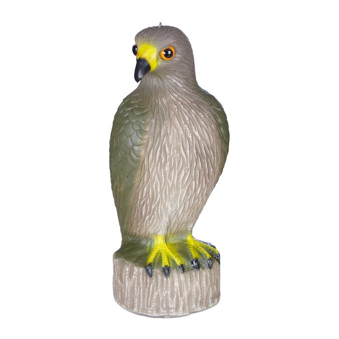Épouvantail à Pigeons Relaxdays | Lot De 3 Corbeaux En Plastique Noir | Pour Jardin, Balcon, Toit