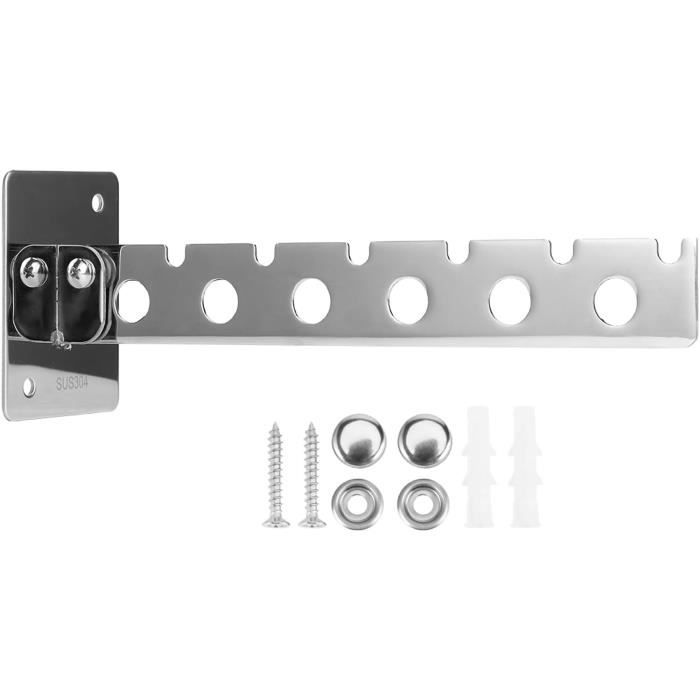 Étendoir à Linge Pliable 2 Pièces Avec 5 Trous, étendoir à Linge D'intérieur Pour Les Voyages De Camping En Plein Air, Les Hôtels, Les Appartements étudiants