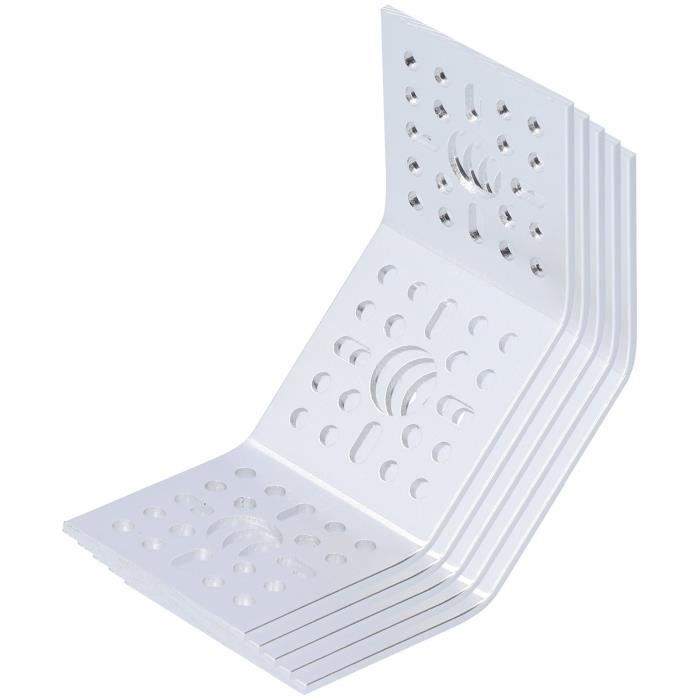 Support D'angle 5 Trous 90° – Plaque De Jonction Pour Profilé En Aluminium