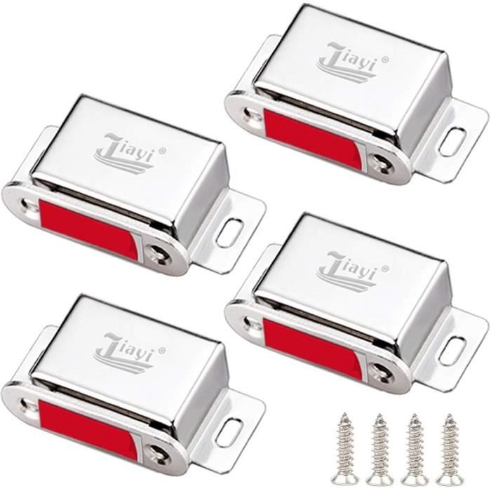 Aimant Porte Placard Puissant Jiayi 4 Pièces Loquet Porte Acier Inoxydable Aimant