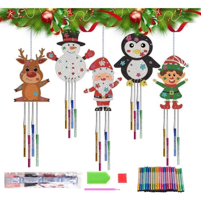 Kit DIY Diamond Painting Pendentif Sapin De Noël - Acrylique Double Face 8x8 Inch - Loisir Créatif Adulte - 2
