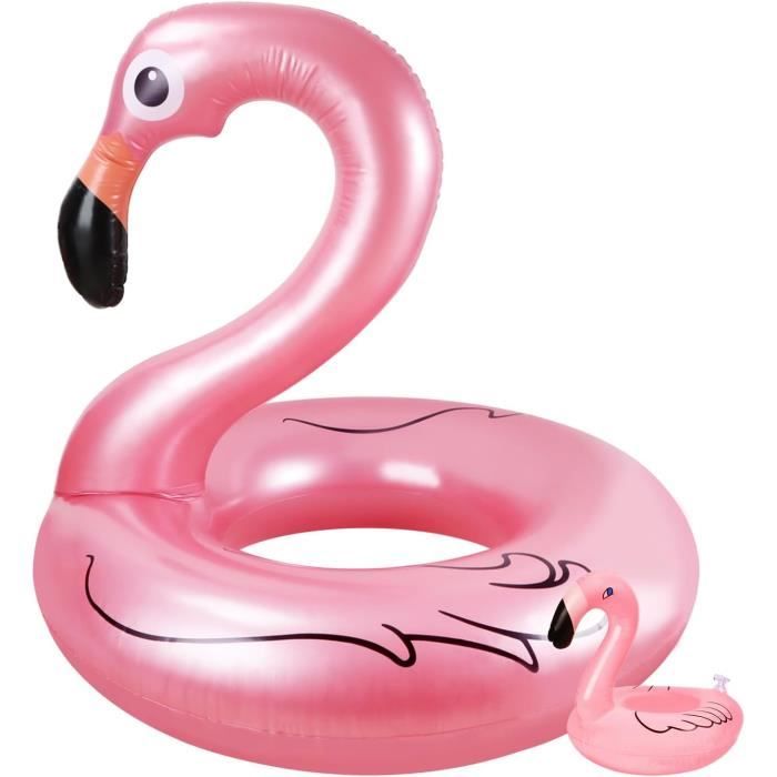 Bouée gonflable géante - Flamant rose