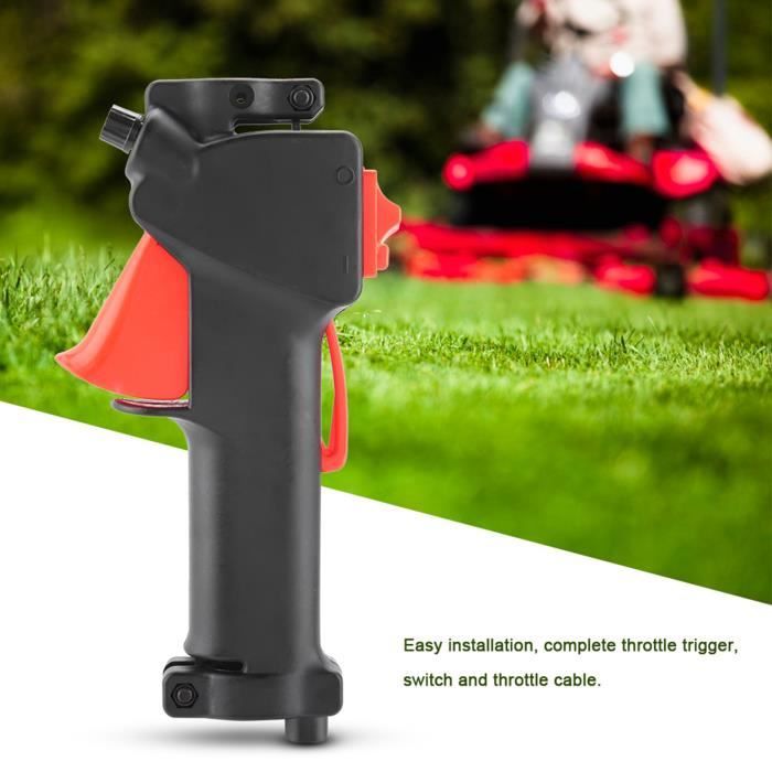 Poignée D’accélérateur Avec Interrupteur Et Câble Pour Débroussailleuse – Longueur 80 Cm, Compatible Nombreuses Marques - 9