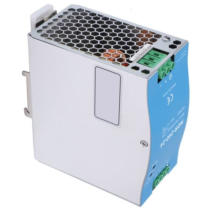 Alimentation Rail DIN 24V 45W – Sortie Unique, Entrée AC Large Gamme, Certifications CE – Pour Automatisme, éclairage, Contrôle Industriel